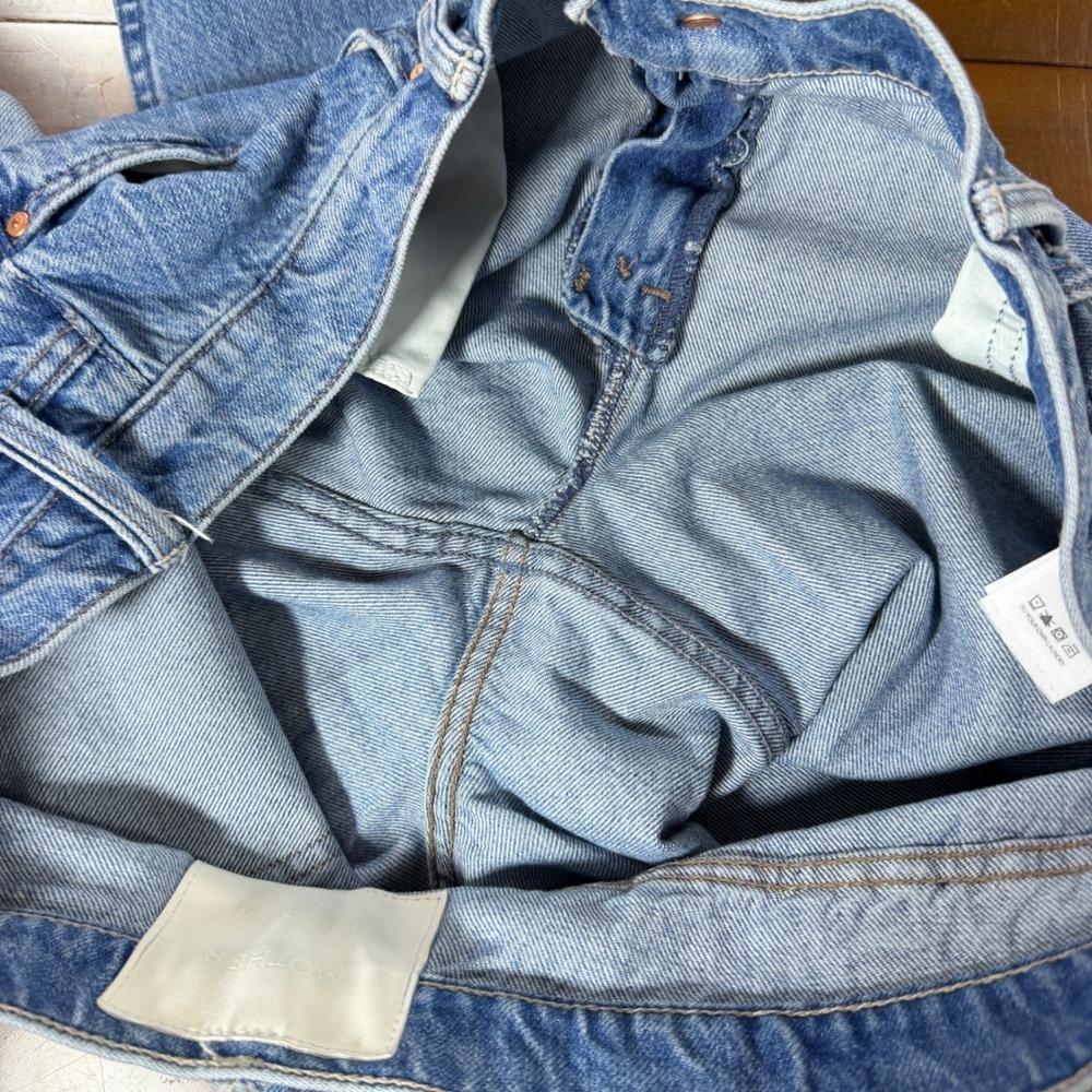 Mother Superior Bookie Flood Deans List Sz 34 Wide Leg Jeans High Rise Plus - Picture 9 of 13